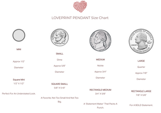 Round Fingerprint Bezel Pendant