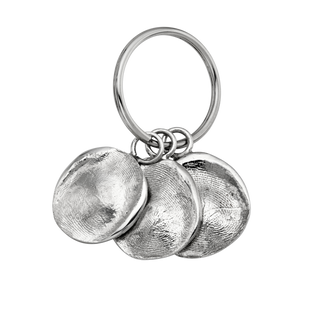 Sterling Silver Fingerprint Key Ring