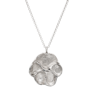 Sterling Silver Paw Print Pendant