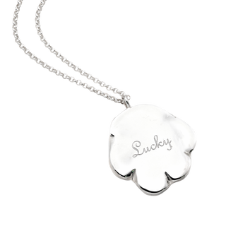 Sterling Silver Paw Print Pendant